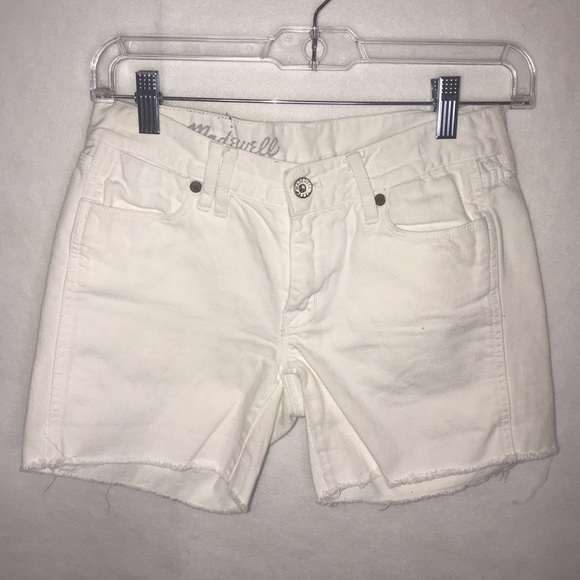 Madewell Pants - Madewell cut off shorts size 24 white
